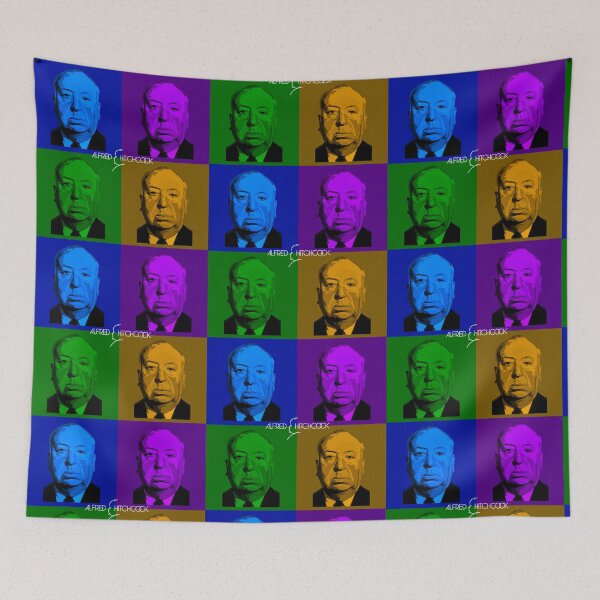 Item preview, Fanart Alfred Hitchcock drawing in pop-art designed and sold by Blondiabshop.