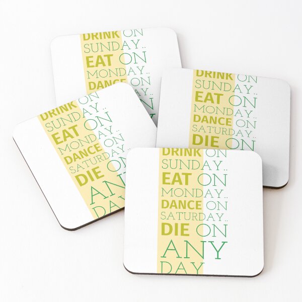 Item preview, Drink Eat Dance Die Funny Design designed and sold by RiyonArts.