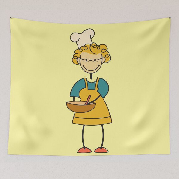 Item preview, Granny Smiling and Baking designed and sold by SpecAli.