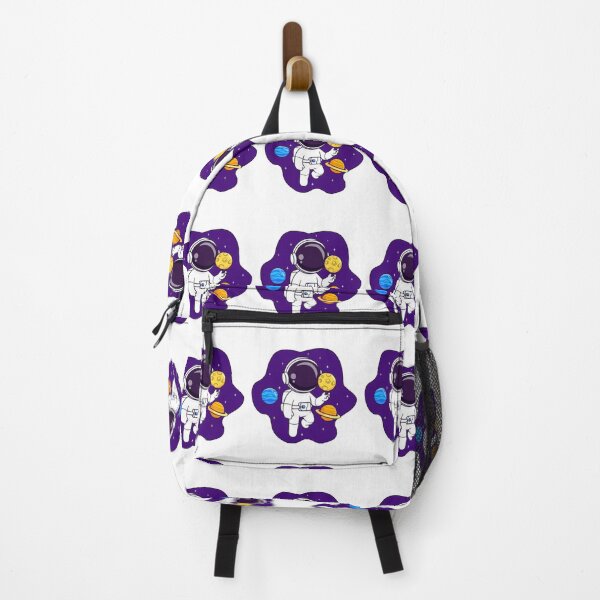 Item preview, Cute astronaut floating in space with planets cartoon. designed and sold by BEAUTY ⭐⭐⭐⭐⭐.