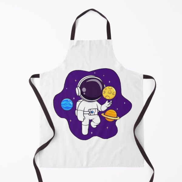 Item preview, Cute astronaut floating in space with planets cartoon. designed and sold by BEAUTY ⭐⭐⭐⭐⭐.