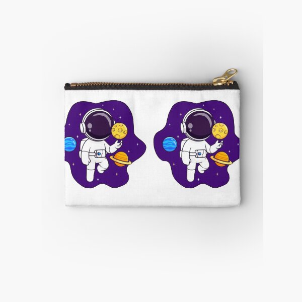 Item preview, Cute astronaut floating in space with planets cartoon. designed and sold by BEAUTY ⭐⭐⭐⭐⭐.