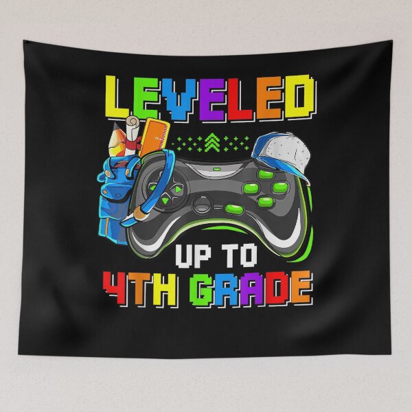 Item preview, Leveled Up To 4th Grade Back To School Video Game Boys Gamer  designed and sold by aumarian.