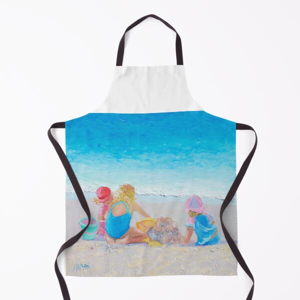 Item preview, Beach painting - Building Sandcastles designed and sold by MatsonArtDesign.