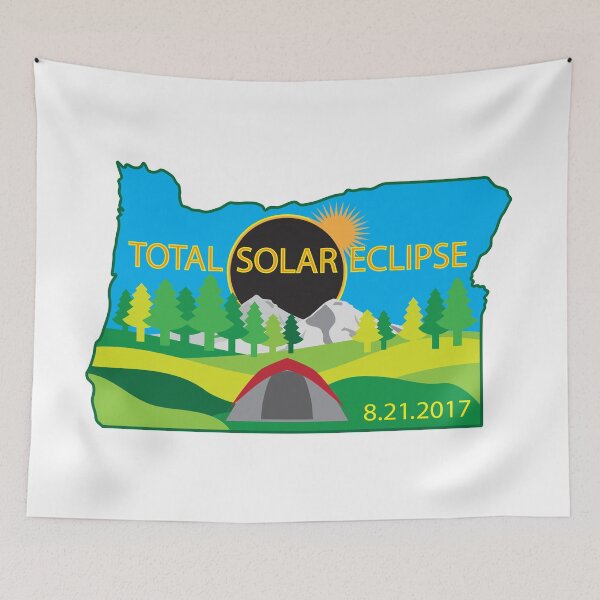 Item preview, 2017 Total Solar Eclipse Camping Trip Map designed and sold by jpldesigns.