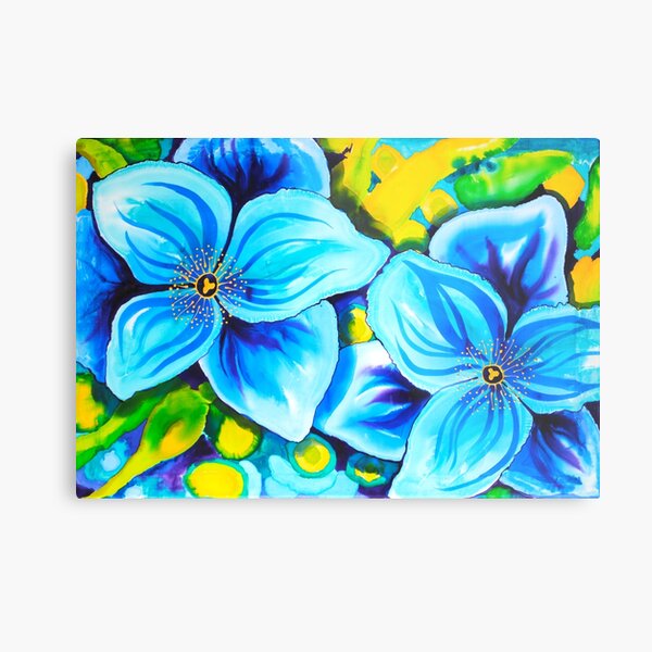 Blue Poppies 4 Belize Metal Print