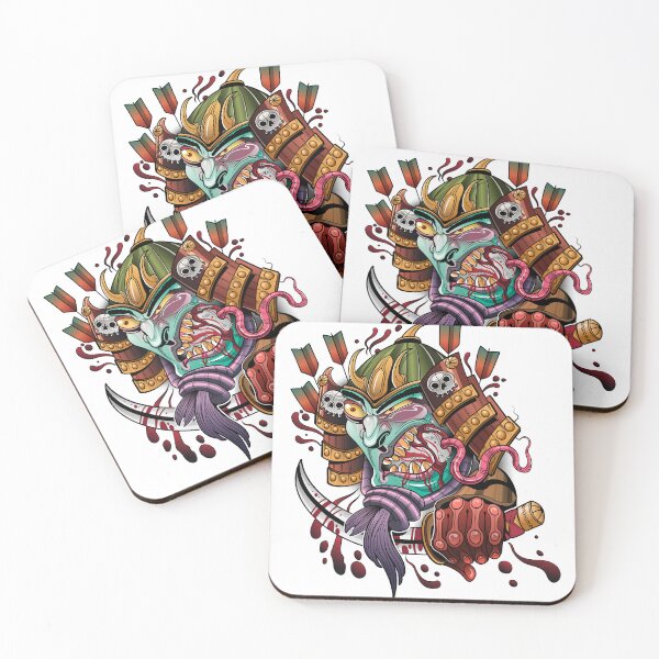 Item preview, Japanese Samurai Eating Rat designed and sold by JTS STORE.