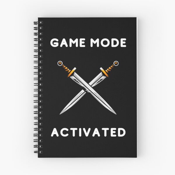 Item preview, Game mode activated - Two crossed blades - Text based design illustration - White designed and sold by Nemesiscrowd.