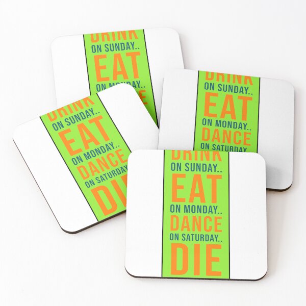 Item preview, Drink Eat Dance Die Funny Design designed and sold by RiyonArts.