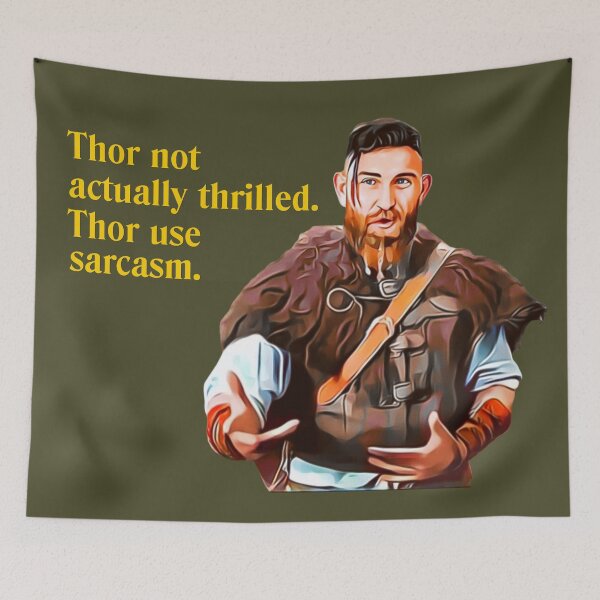 Item preview, Ghosts - Sarcastic Thor designed and sold by Smile More Art Store ⭐️⭐️⭐️⭐️⭐️.