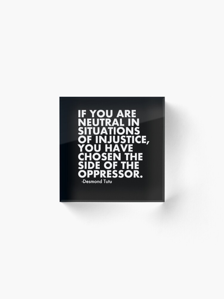Alternate view of Human Rights Quote Protest Political Acrylic Block
