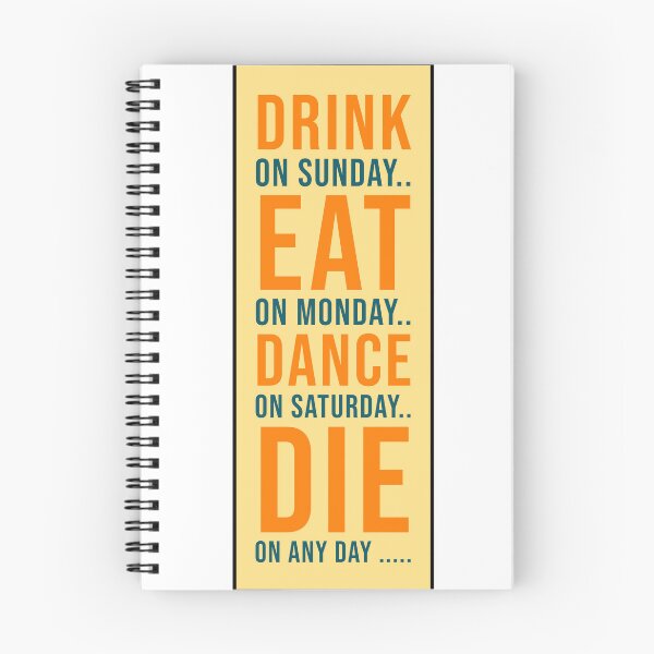 Item preview, Drink Eat Dance Die Funny Design designed and sold by RiyonArts.