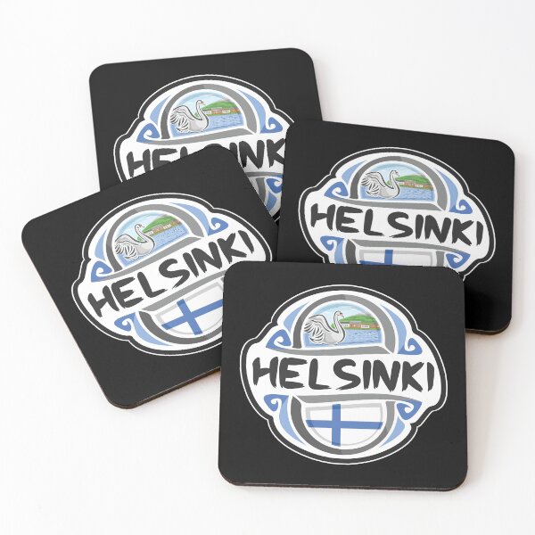 Item preview, Helsinki Finland Flag Badge Travel Souvenir Stamp designed and sold by TeeHome.
