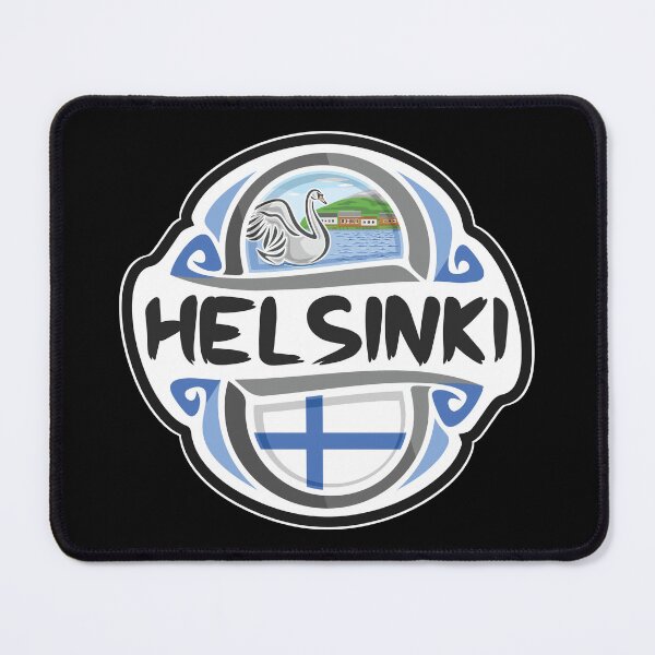 Item preview, Helsinki Finland Flag Badge Travel Souvenir Stamp designed and sold by TeeHome.