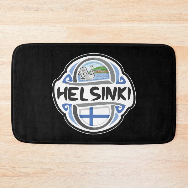 Item preview, Helsinki Finland Flag Badge Travel Souvenir Stamp designed and sold by TeeHome.