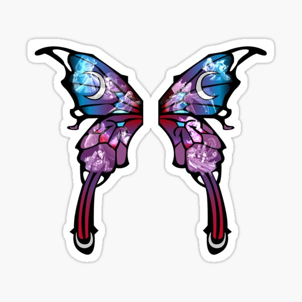 Bayonetta Butterfly Wings Sticker
