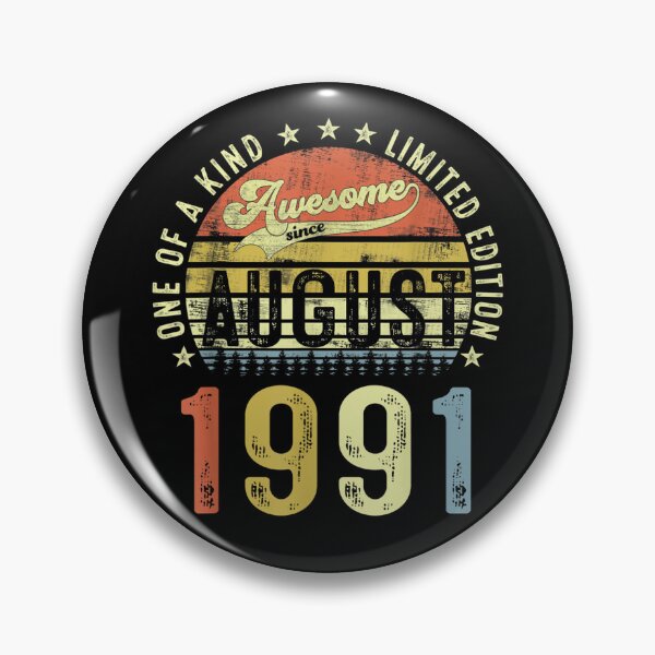Item preview, Awesome Since August 1991 31 Years Old 31st Birthday Gifts  designed and sold by aumarian.
