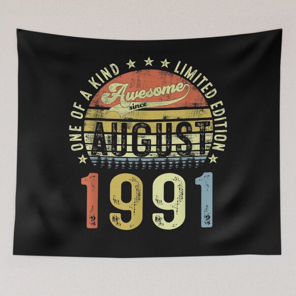 Item preview, Awesome Since August 1991 31 Years Old 31st Birthday Gifts  designed and sold by aumarian.