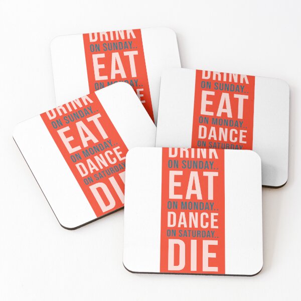 Item preview, Drink Eat Dance Die Funny Design designed and sold by RiyonArts.