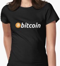 Bitcoin Logo Women's Fitted T-Shirt