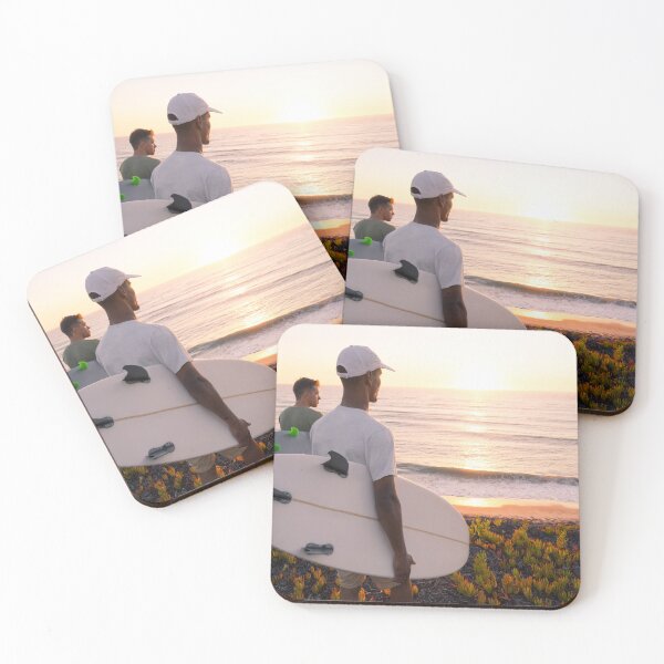 Item preview, Surfers watching the waves at sunset  designed and sold by homydesign.