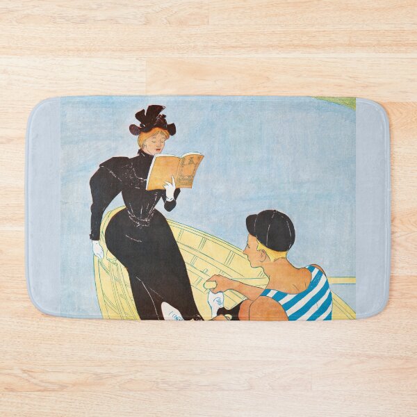 Item preview, Art Nouveau Reader in a Rowboat  designed and sold by Old Soul Vintage .
