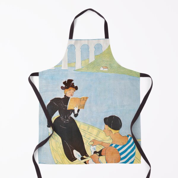 Item preview, Art Nouveau Reader in a Rowboat  designed and sold by Old Soul Vintage .