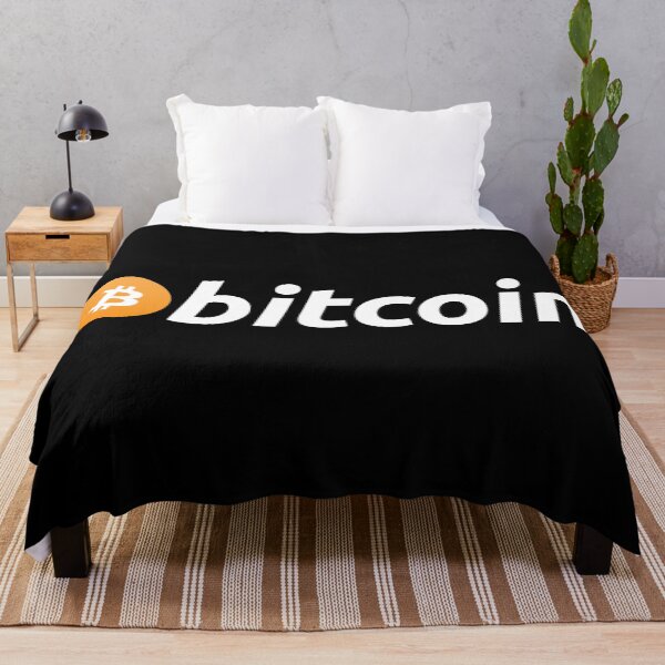 Bitcoin-Logo Fleecedecke