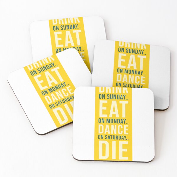 Item preview, Drink Eat Dance Die Funny Design designed and sold by RiyonArts.