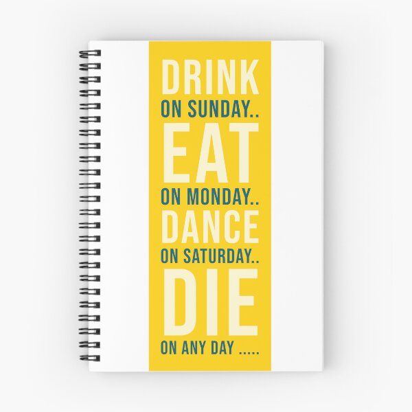 Item preview, Drink Eat Dance Die Funny Design designed and sold by RiyonArts.