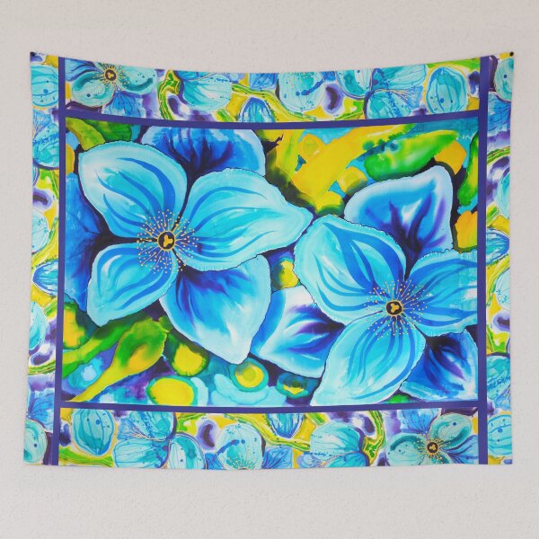 Item preview, Blue Poppies 4 with Border designed and sold by caribbeancolors.