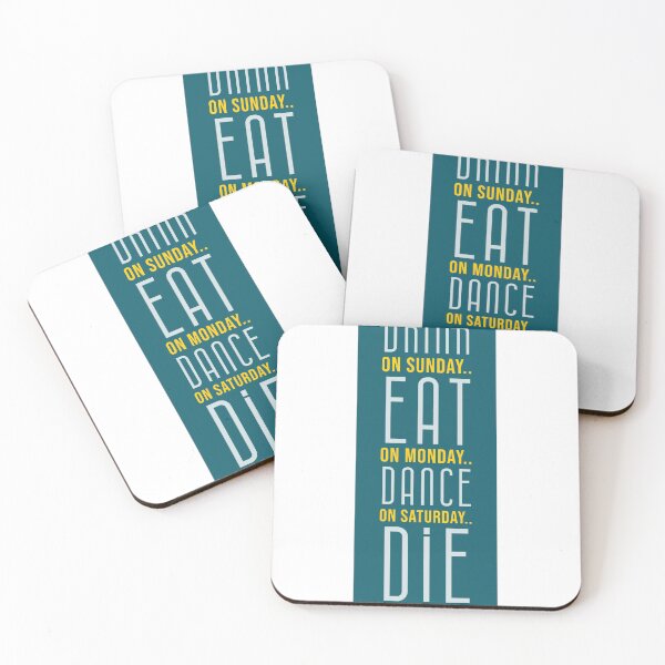 Item preview, Drink Eat Dance Die Funny Design designed and sold by RiyonArts.