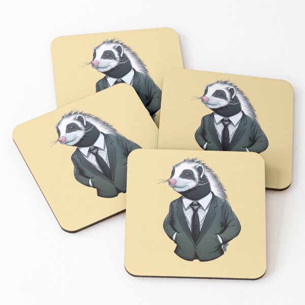 Item preview, Skunk wearing a suit designed and sold by binarty.