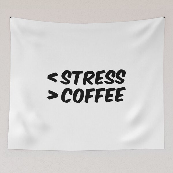 Item preview, Less stress more coffee designed and sold by bolkibox.