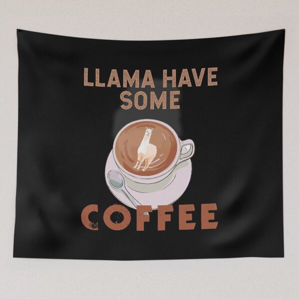 Item preview, Llamas and coffee humour | Llamaholic designed and sold by AllInCoffee.
