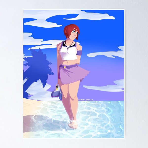 Vista previa del artículo con la obra «Playa Kairi», diseñado y vendido por MintySkulls.