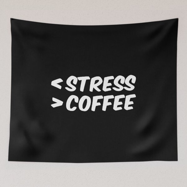 Item preview, Less stress more coffee designed and sold by bolkibox.