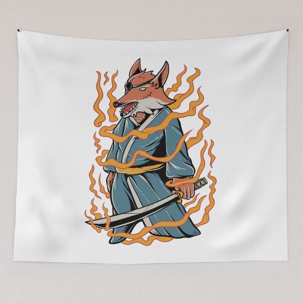 Item preview, Samurai Fox Art designed and sold by JTS STORE.
