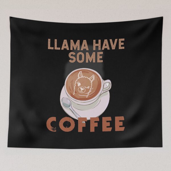 Item preview, Llamas and coffee humour | Llamaholic designed and sold by AllInCoffee.