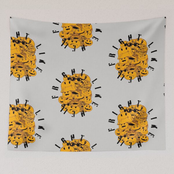 Item preview, Yellow pumpkins black text, Fright like Hell designed and sold by Martzart.