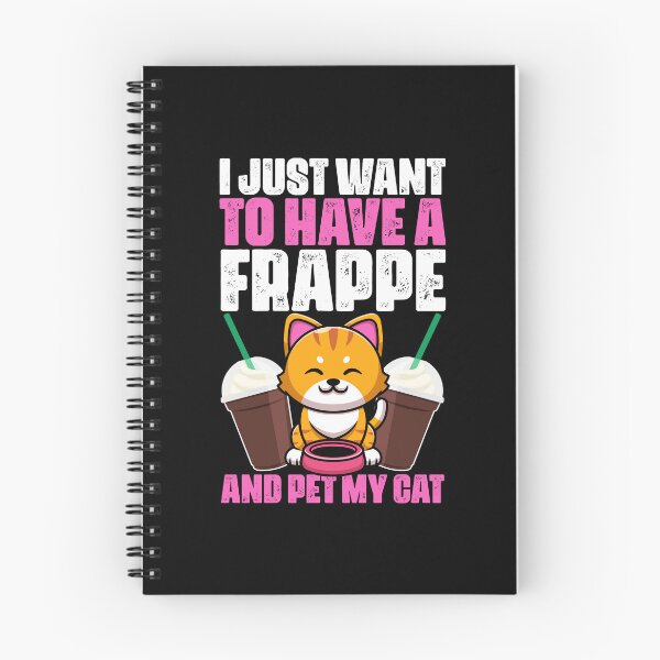 Item preview, Funny Frappe Coffee Humor For A Pet Cat Owner Caffeine Lover designed and sold by Nessshirts.