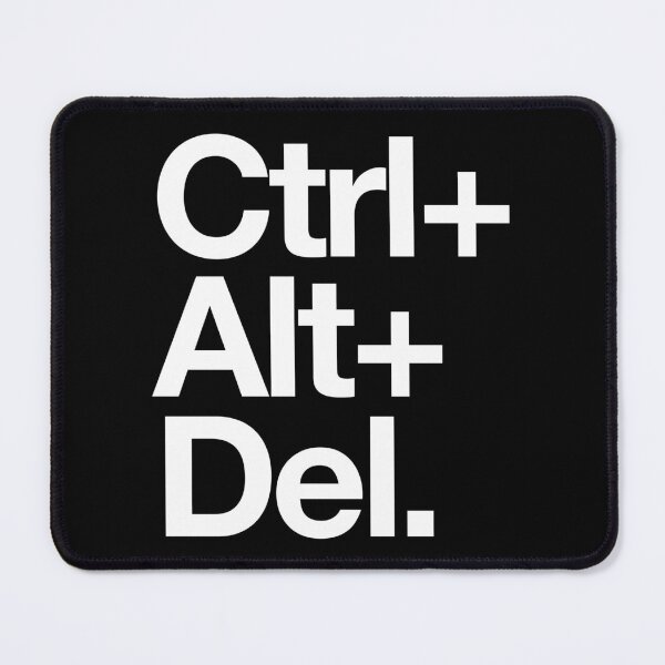 Item preview, Ctrl Alt Del - Typographic Design Helvetica Art  designed and sold by easyeye.