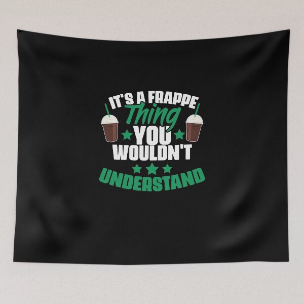 Item preview, Funny Frappe Coffee Humor For A Milkshake Fan Caffeine Lover designed and sold by Nessshirts.