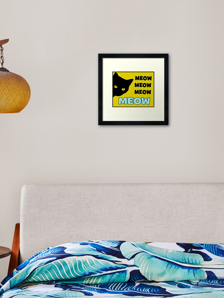 Roblox Cat Sir Meows A Lot Framed Art Print By Jenr8d Designs Redbubble - roblox its a noob guy by jenr8d designs seth roblox