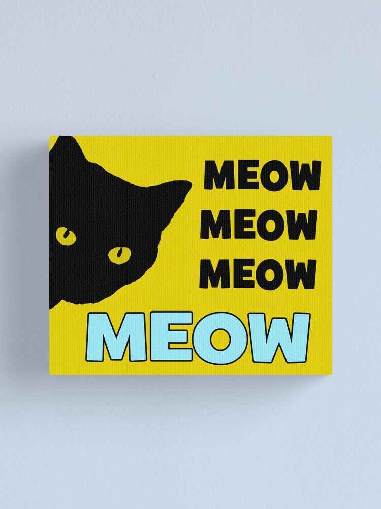 Roblox Cat Sir Meows A Lot Canvas Print By Jenr8d Designs Redbubble - sir meows roblox plushies