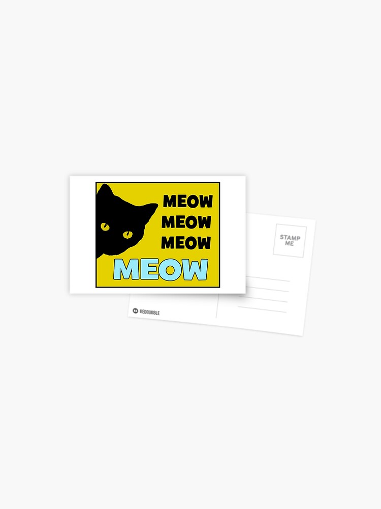 Roblox Cat Sir Meows A Lot Postcard By Jenr8d Designs Redbubble - roblox denis cat