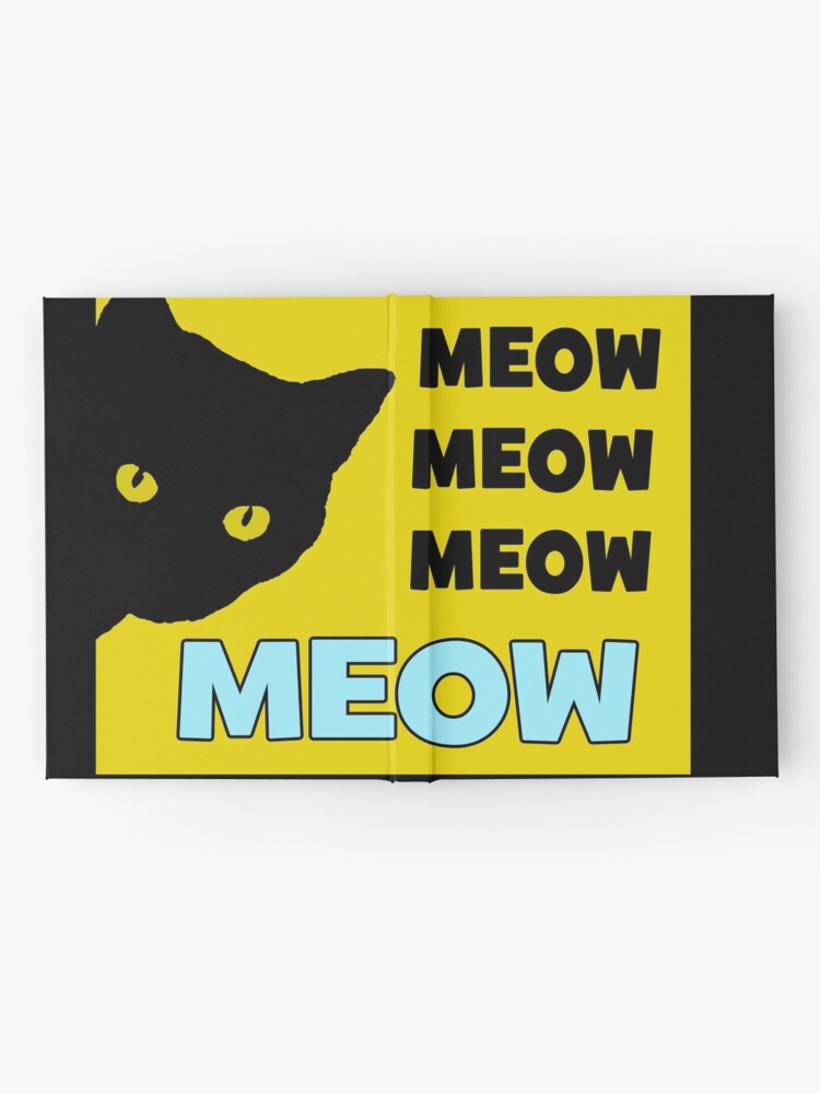 Roblox Cat Sir Meows A Lot Hardcover Journal By Jenr8d Designs - roblox broken noob duvet cover by jenr8d designs redbubble