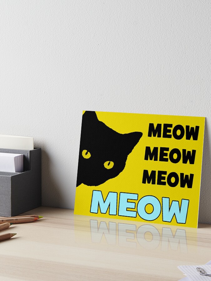 Roblox Cat Sir Meows A Lot Art Board Print By Jenr8d Designs Redbubble - roblox cat sir meows a lot clock