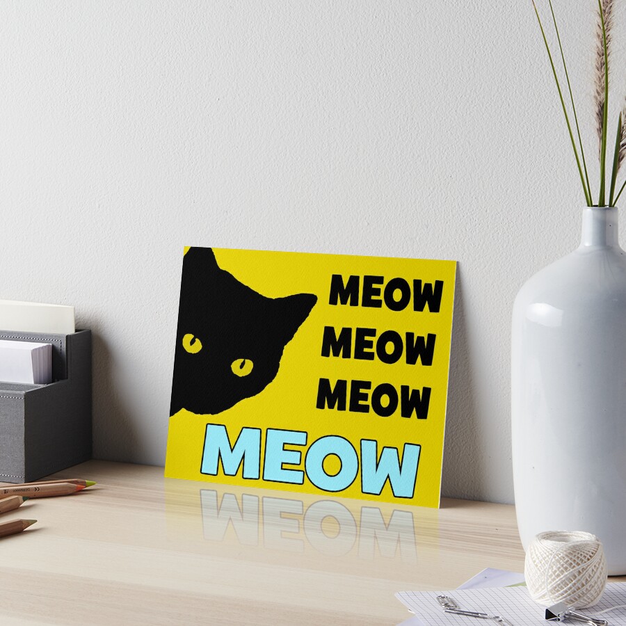 Roblox Cat Sir Meows A Lot Art Board Print By Jenr8d Designs - roblox cat sir meows a lot art board print