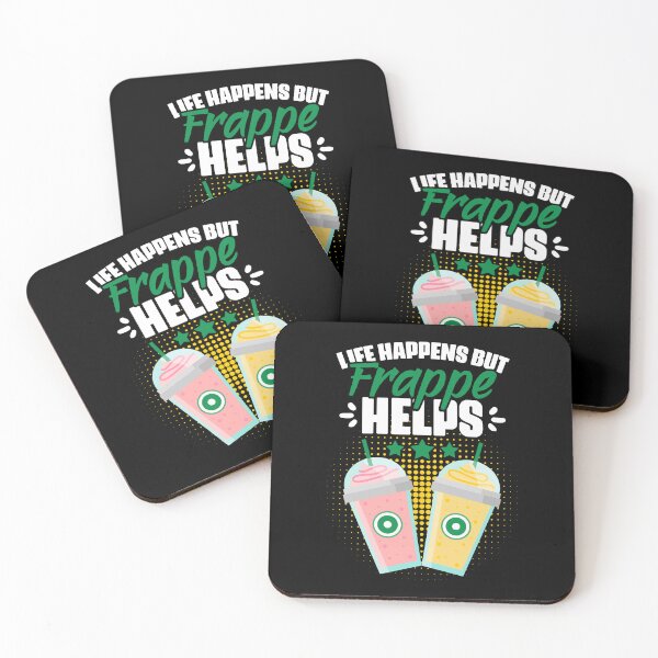 Item preview, Life Happens Funny Frappe Coffee Humor For A Caffeine Lover designed and sold by Nessshirts.